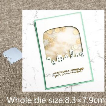 Decorative House Metal Die Cuts for Paper Crafting