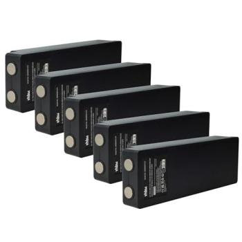 VHBW Industrial Radio NiMH Power Pack – 5X Battery for Scanreco Series (BS590/960/16131/790/592)