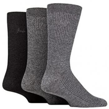 3 Pair Bamboo Rib Leisure Socks for Men