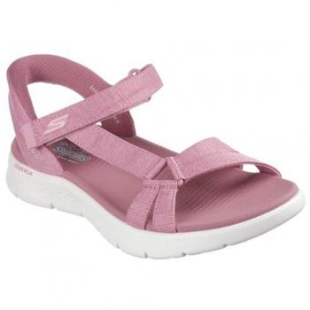 Skechers Slip-Ins Go Walk Flex Illuminate Damen Sandalen rosa