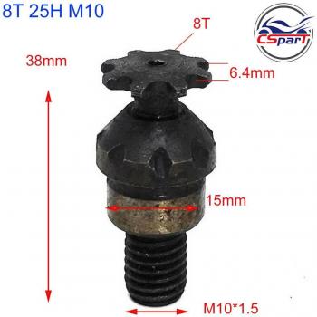 9T Front Pinion Gear Sprocket for 47CC 49CC Mini Moto Pocket Dirt Bike ATV, 10MM Thread