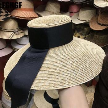 Large Wide Brim Straw Hat for Women