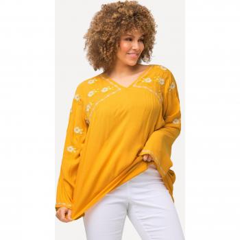 Tunica Donna Fiori Ricamati Viscosa, Scollo a V 60/62