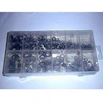 Assorted Flat and Spring Washer Set with Copper Washers