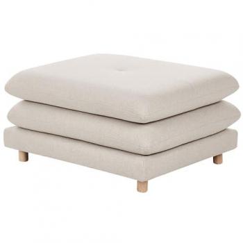 Beliani Hoden-Sitz – Bequemer, flexibler Ottomane mit Stoffbezug in Beige