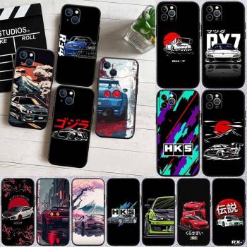 Capa de coche ED53 HKS JDM para iPhone y Samsung – Modelos 6‑15, S20‑S24