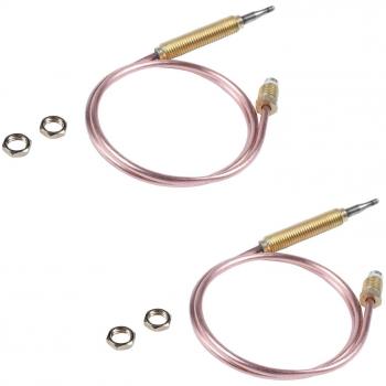 M8x1 Set de Cabezas y Tuercas para Fogón/Chimenea Termopar, 600 mm – Color Oro