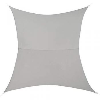 Tenda a Vela Parasole 2m x 3m Grigio Chiaro