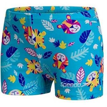 Slips de Bain Speedo Jungleterry Digital Allover pour Fille, Multicolore (turquoise, jaune, bleu, mangue), 4 ans