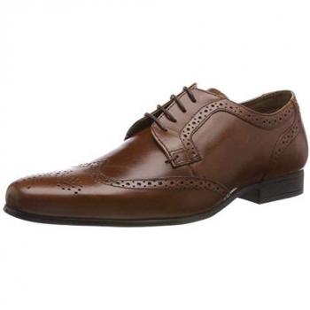 Red Tape Tan Leather Brogue Shoes