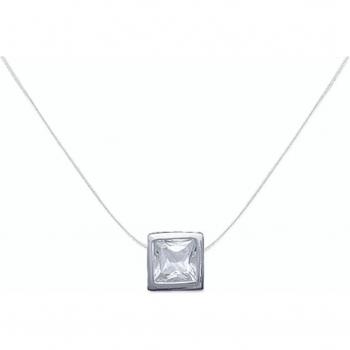 Collar de Cable Essencial Branco Prateado