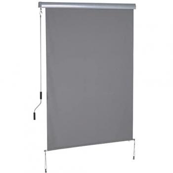 Rollo mit Handkurbel grau H/L: ca. 200x140 cm