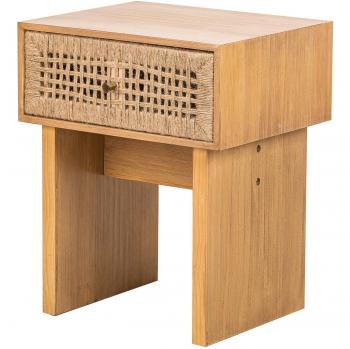 Table de Chevet Scandinave Cordée Marron