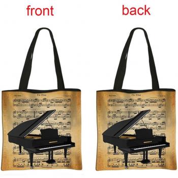 Beethoven Casual Tote with Sheet Music Design