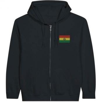 Bolivia Flag Black Long Sleeve Hoodie – Pixelforma – Unisex