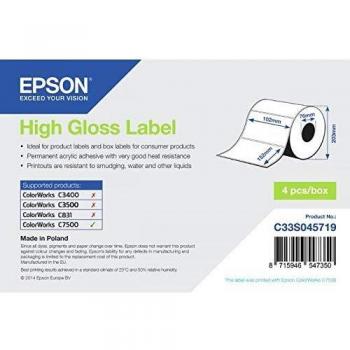 Etiqueta para impresora Epson C33S045719 Blanco Brillante (1 unidad)