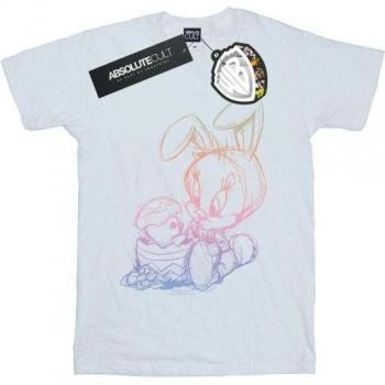 Loony Tunes Women's Tweety Pie Easter Egg Sketch Cotton Boyfriend Shirt
