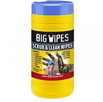 Big Wipes BGW2020 Industrial Anti-Bacterial Wipes, Pack of 80