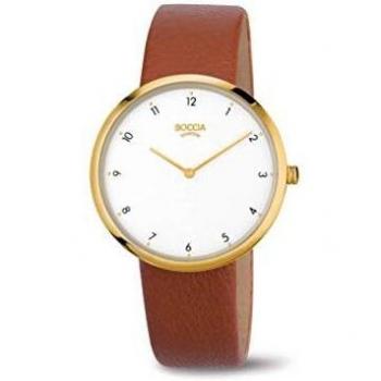 Boccia Damen Uhr 3309‑06 – „Zeitlose Eleganz mit Lederarmband“