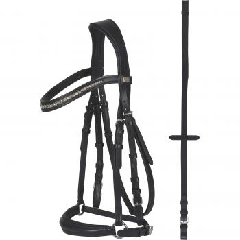 Horse Guard Cryll 20.1 svart träns med drop nosband (Cob)