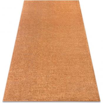 SANTA FE Gold 80 Teppich 100 × 150 cm – Glatte, einfarbige Fläche