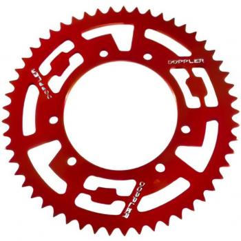 Corona 53 denti alluminio CNC rosso per Rieju MRT