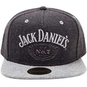 Jack Daniels – Retro‑Silber Snapback „Old No.7“