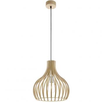 HL/1 E27 Beuken/Nikkel‑Mat „Carnico“ – 10‑Watt LED