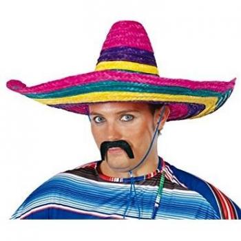 Guirca – Cappello di paglia con motivo floreale messicano