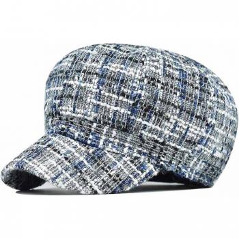 Béret plaid pour femme