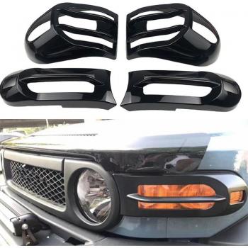 Cubierta de luz trasera y antiniebla negra mate para Toyota FJ Cruiser 2007, 1 par