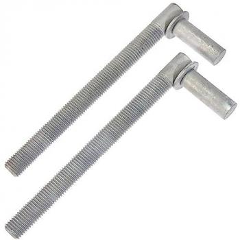 Cardine per porte da giardino, coppia, regolabile, zincato, Ø16 mm, 190 mm, M16