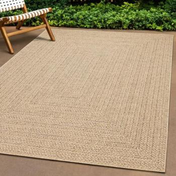 Tapis d'intérieur 80x150 cm aspect jute