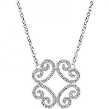 Joaly Collier Argent et Zirconia Arabesque Élégant