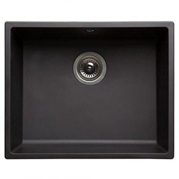 Bonde Panier Inox Évier Carré Noir