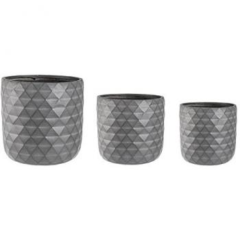 BIZZOTTO Set de 3 Vasos en Color Antracita