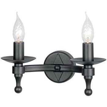 Lampada da parete a candela per interni Elstead Warwick 2 luci E14