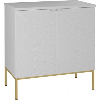 Meuble de toilette 80cm avec 2 portes Daria blanc