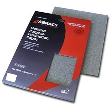 General Purpose Sandpaper 150 Grit, 230mm x 280mm, 25 Sheets