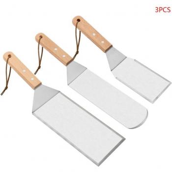 Set de 3 pelles à steak avec spatule plate