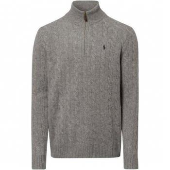 Ralph Lauren Maglione 710876766008 Grigio Regular Fit Premium