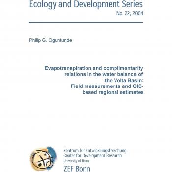 Evapotranspiration and complimentarity relations in the water balance of the Volta Basin: Field measurements and GIS-based regional estimates