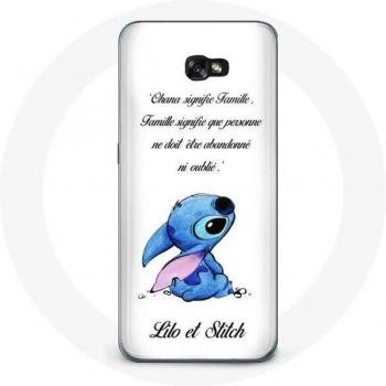 Lilo and Stitch Case for Samsung Galaxy A3 2017 Ohana Quote White
