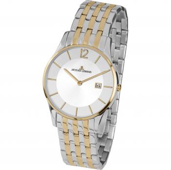 Jacques Lemans Unisex-Analoguhr mit Quarzwerk, Edelstahlarmband 1‑1852G