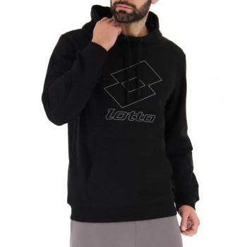 Sudadera con Capucha Lotto Smart IV Negra