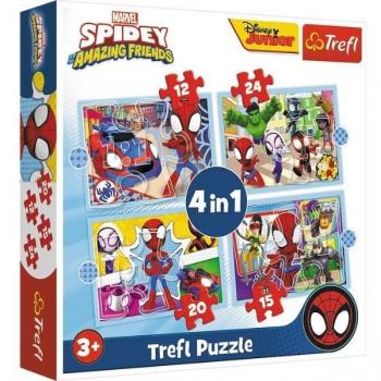 Puzzle 4 in 1 Spidey Marvel