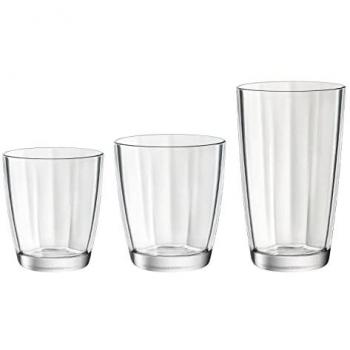 Pulsar 18-Piece Clear Glassware Set by Bormioli Rocco