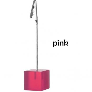 Soporte de mesa para fotos con clip en resina multicolor