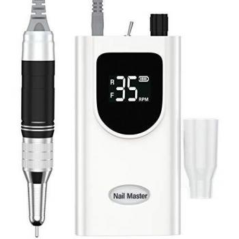 Delanie Ponceuse à Ongles Pro 35kV – Rechargeable, 6 embouts, écran LED intelligent