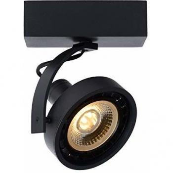 Foco LED Dorian 11.7 cm Dimable Warm 12W (GU10) Negro